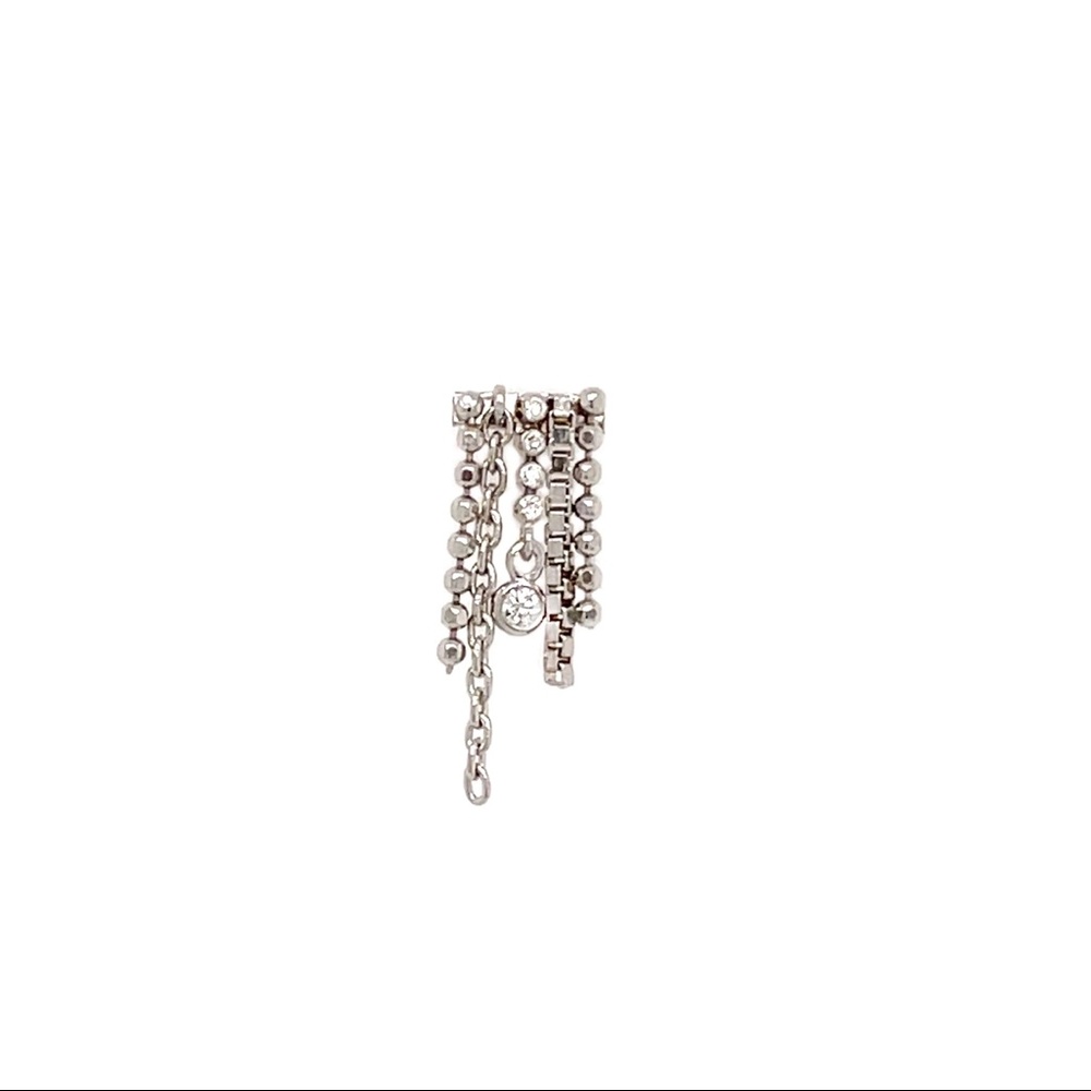 Pupil Hall Bada Boom 14K White Gold Threadless End (Press Fit)